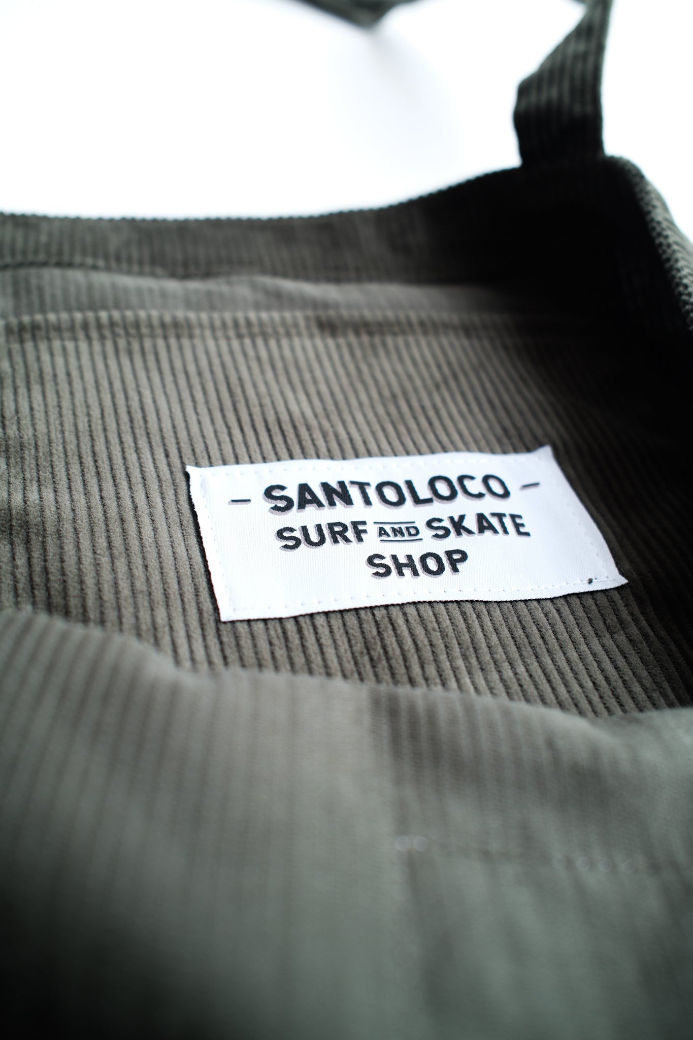 SantoLoco Tote Bag Corduroy Dark Green