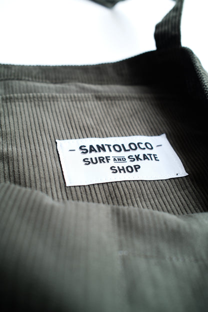 SantoLoco Tote Bag Corduroy Dark Green